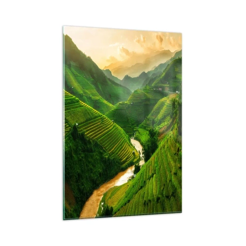 Quadro em vidro - Vale vietnamita - 80x120 cm