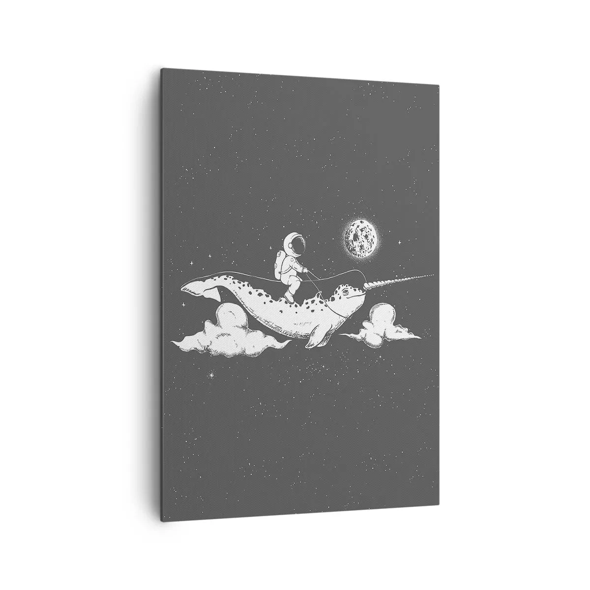 Quadro em tela - Cavaleiro Espacial - 70x100 cm