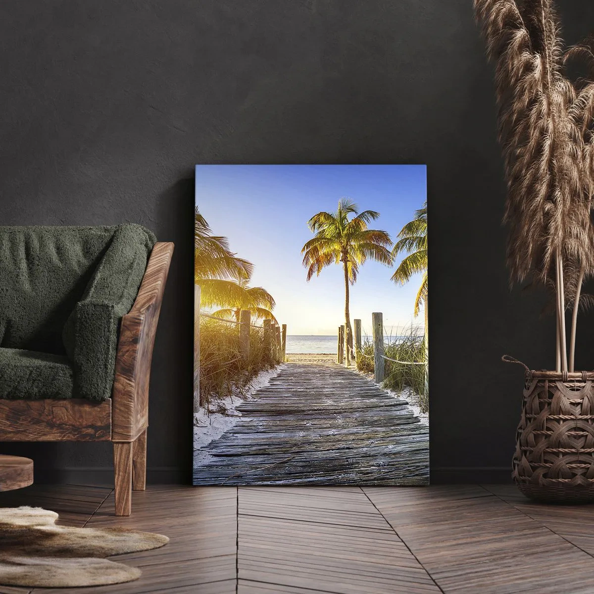 Quadro em tela - Direto para o paraíso - 45x80 cm