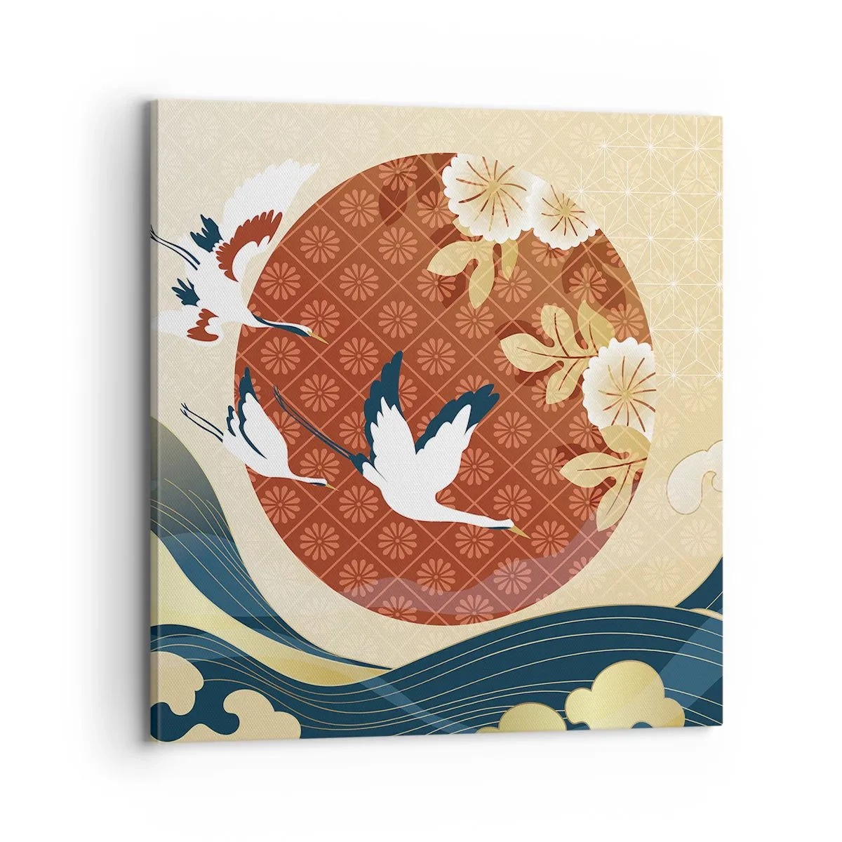 Quadro em tela - Conto de fadas japonês - 70x70 cm