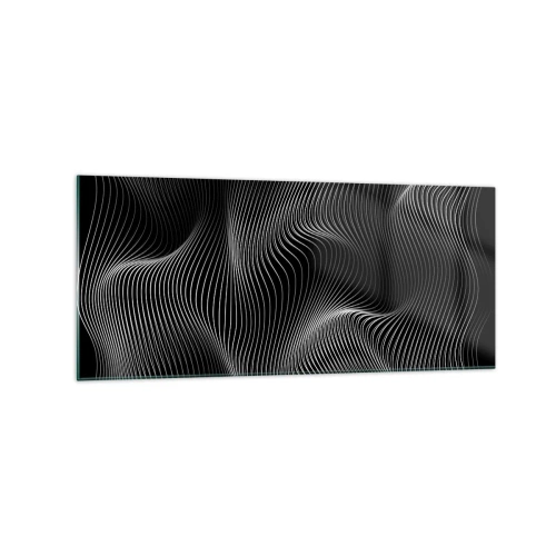 Quadro em vidro - Dança de luz no espaço - 120x50 cm