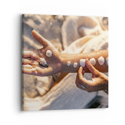 Quadro em tela - Beleza na ponta dos dedos - 30x30 cm