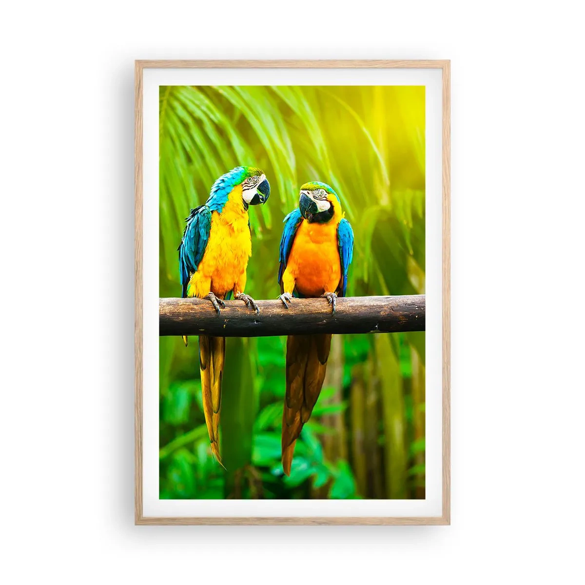 Pôster com moldura de carvalho claro - E ouviste dizer que ela...? - 61x91 cm