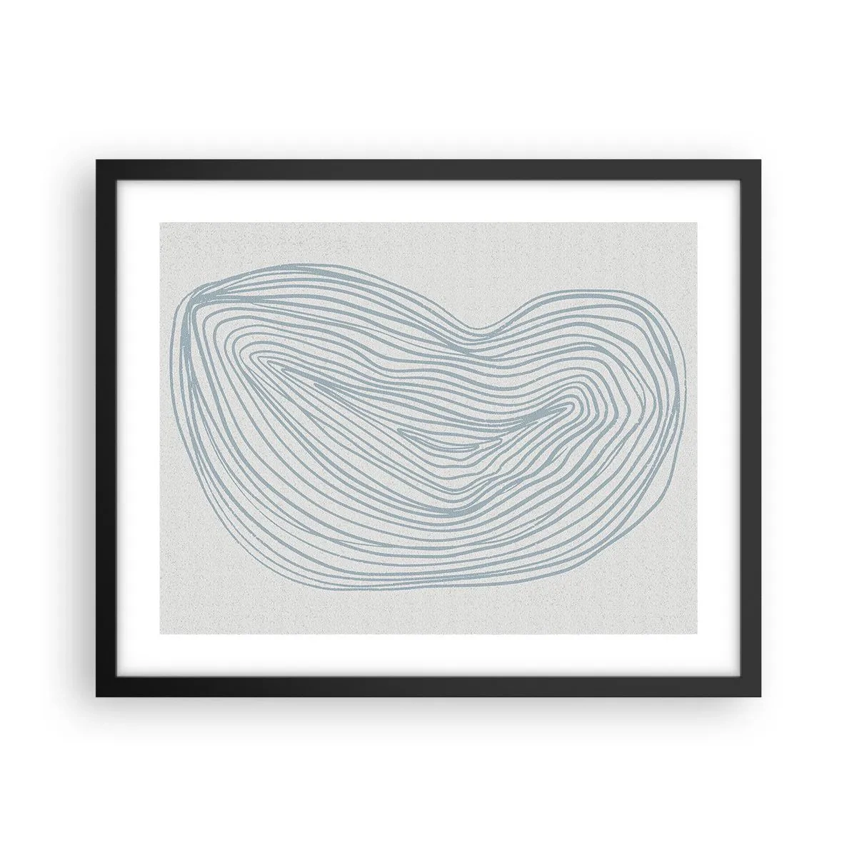 Pôster com moldura preta - Deixe cair o sorriso - 50x40 cm