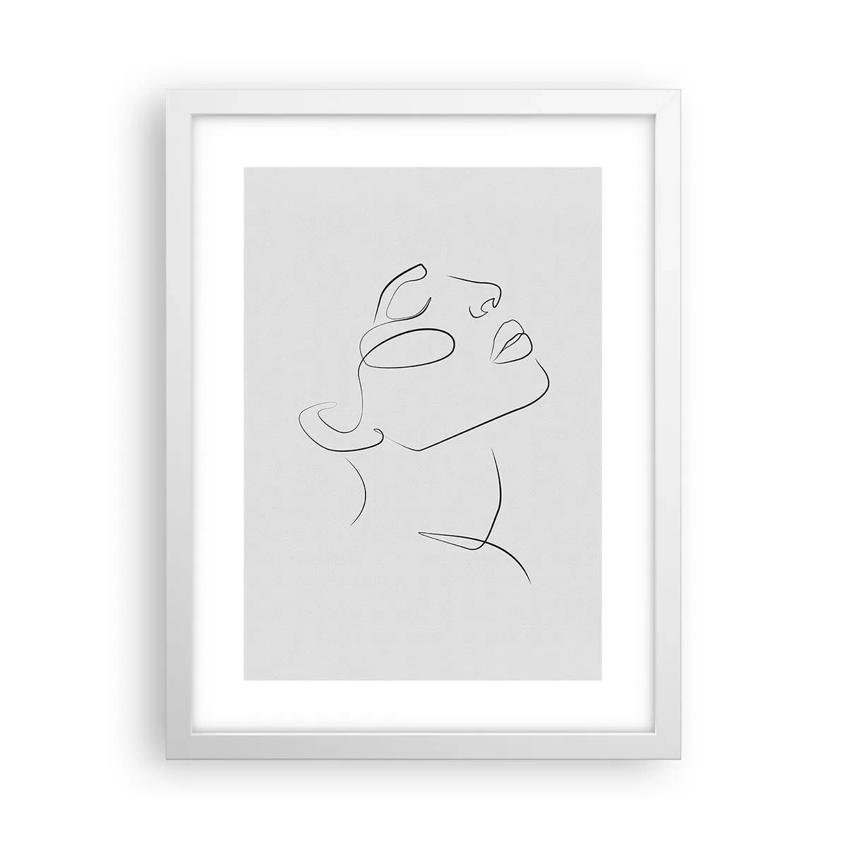 Pôster em moldura branca - Os meandros dos sonhos - 30x40 cm