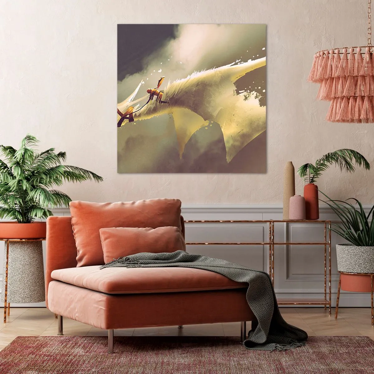 Quadro em tela - A resgatar o mundo - 40x40 cm