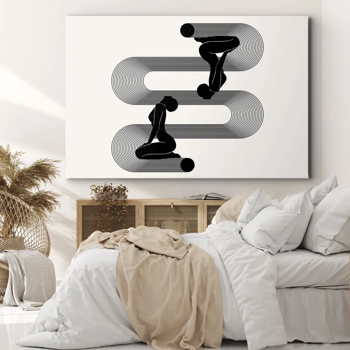 Quadro em tela - Simetria sensual - 70x50 cm