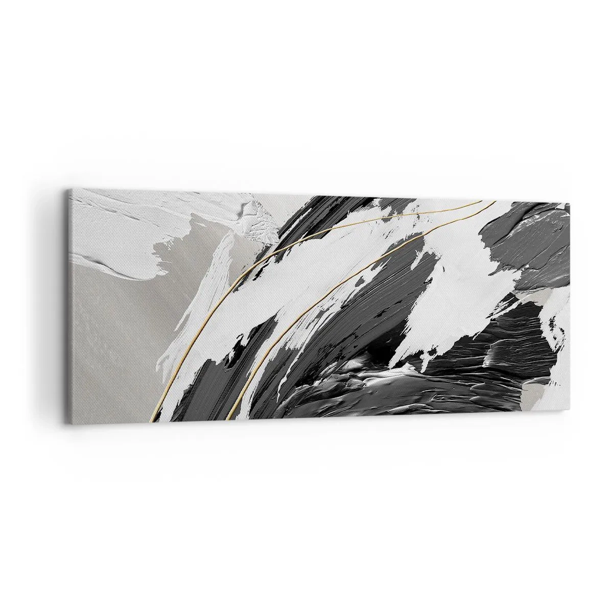 Quadro em tela - Abstração em grande escala - 120x50 cm