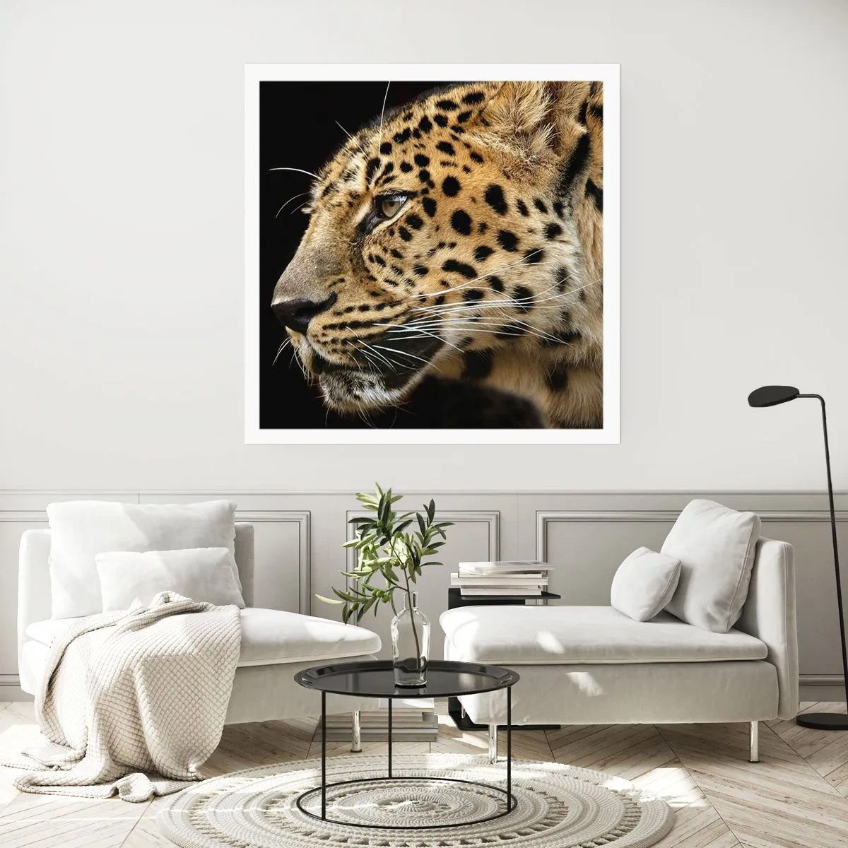 Pôster - Calmo, focado, pronto - 60x60 cm