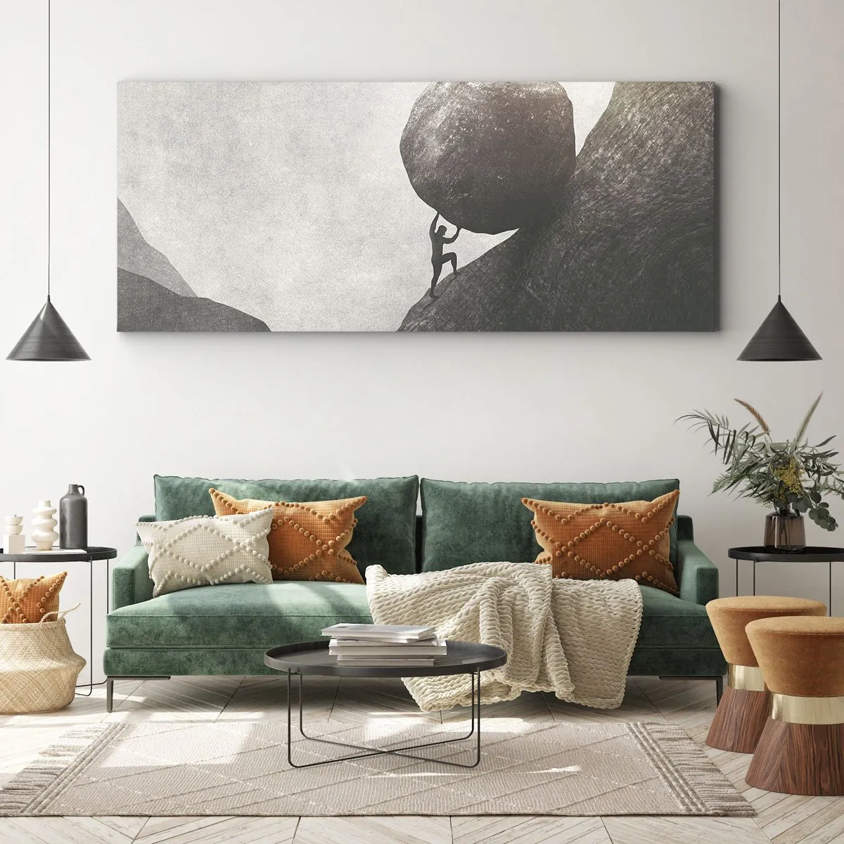 Quadro em tela - Eu creio - 120x50 cm