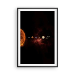 Pôster com moldura preta - Nosso bairro - 61x91 cm