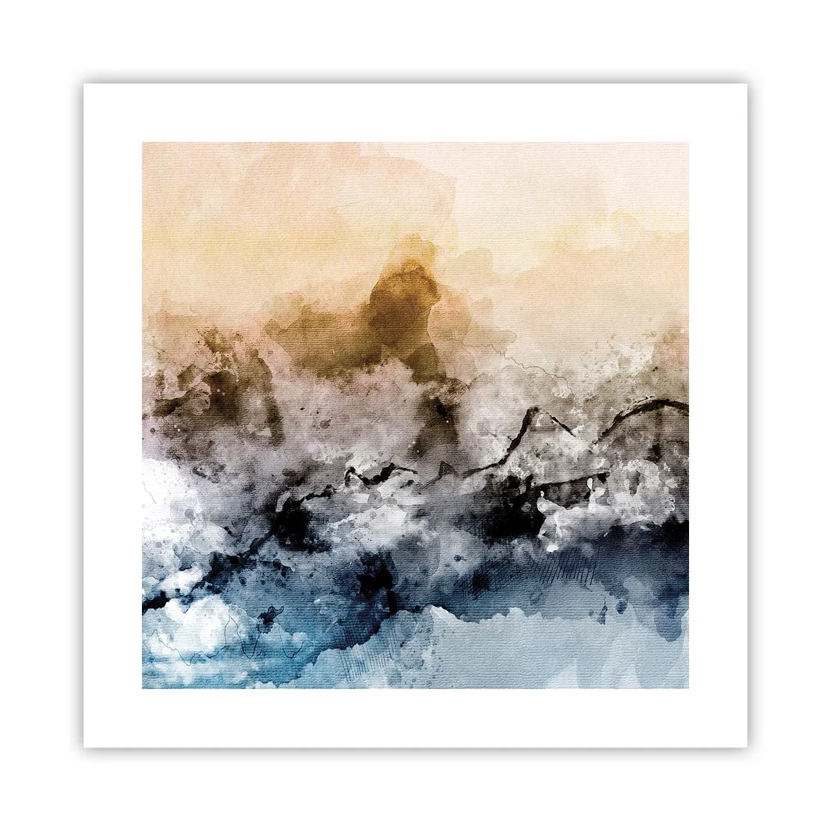 Pôster - Imersos no tumulto do nevoeiro - 40x40 cm