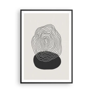 Pôster com moldura preta - Duração e vibração - 70x100 cm