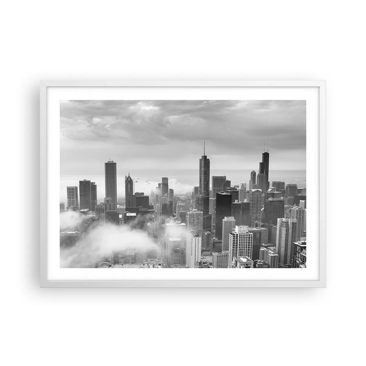 Pôster em moldura branca - Paisagem americana - 70x50 cm