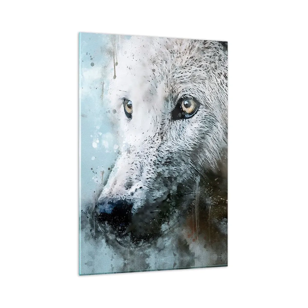 Quadro em vidro - Conheça a alma do lobo - 80x120 cm