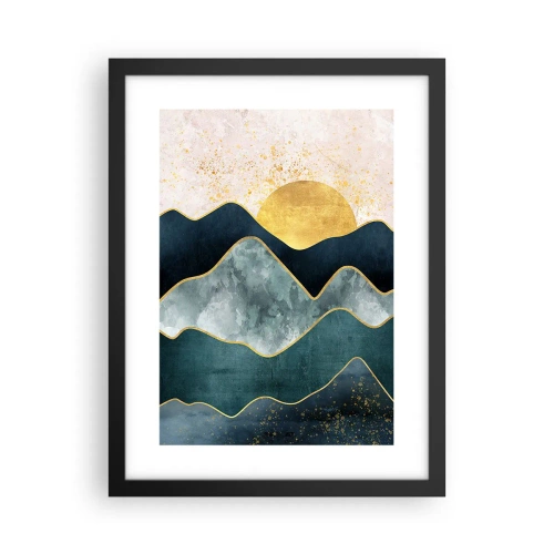 Pôster com moldura preta - Além das sete montanhas - 30x40 cm