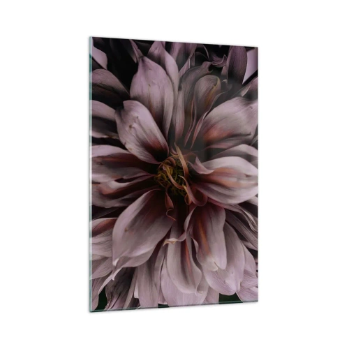 Quadro em vidro - Coração de flor - 80x120 cm