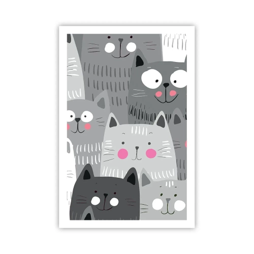Pôster - O mundo dos gatos - 61x91 cm