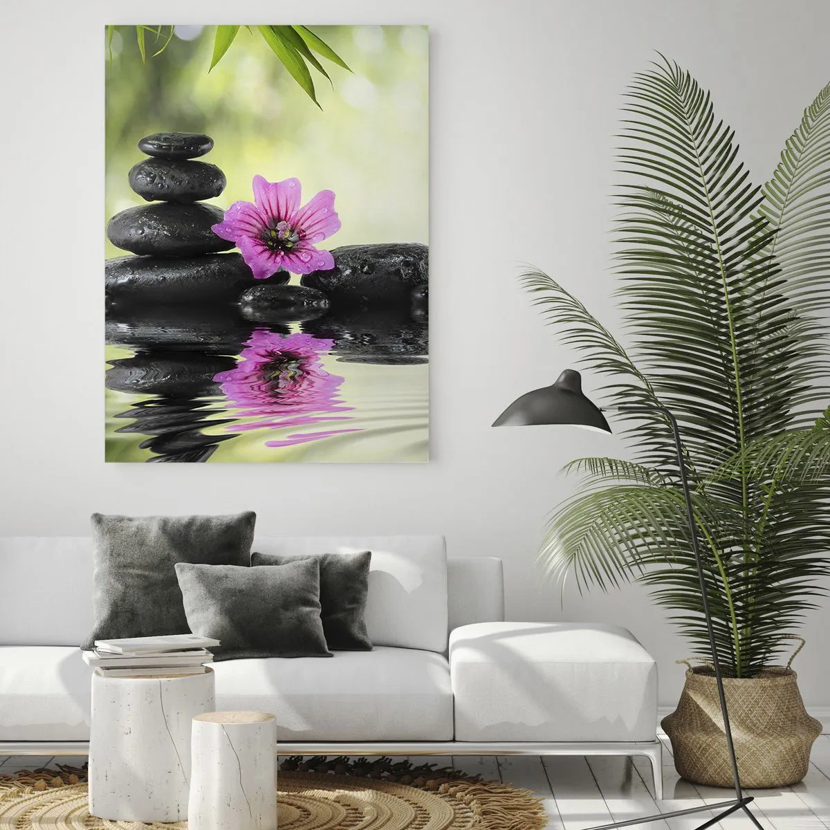 Quadro em vidro - Tempo para a alma - 50x70 cm