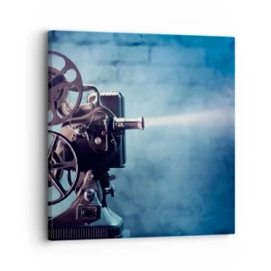 Quadro em tela - No cinema antigo - 30x30 cm