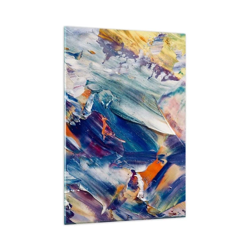 Quadro em vidro - Confusão de cores - 80x120 cm