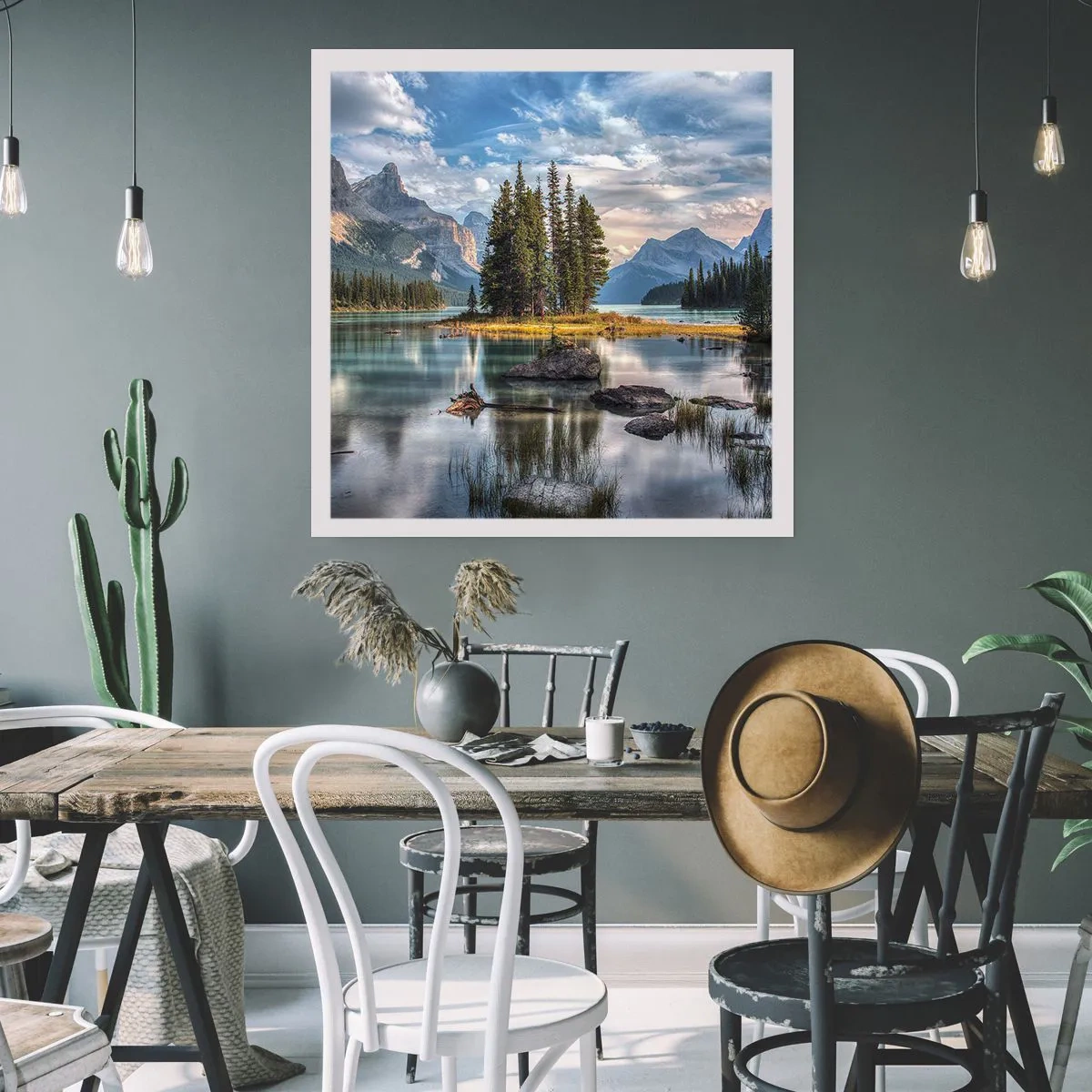 Pôster - Por águas grandes e límpidas… - 60x60 cm