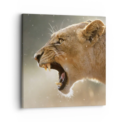 Quadro em tela - Tente não ouvir - 30x30 cm