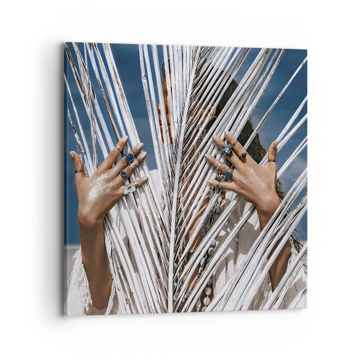 Quadro em tela - A xamã - 70x70 cm