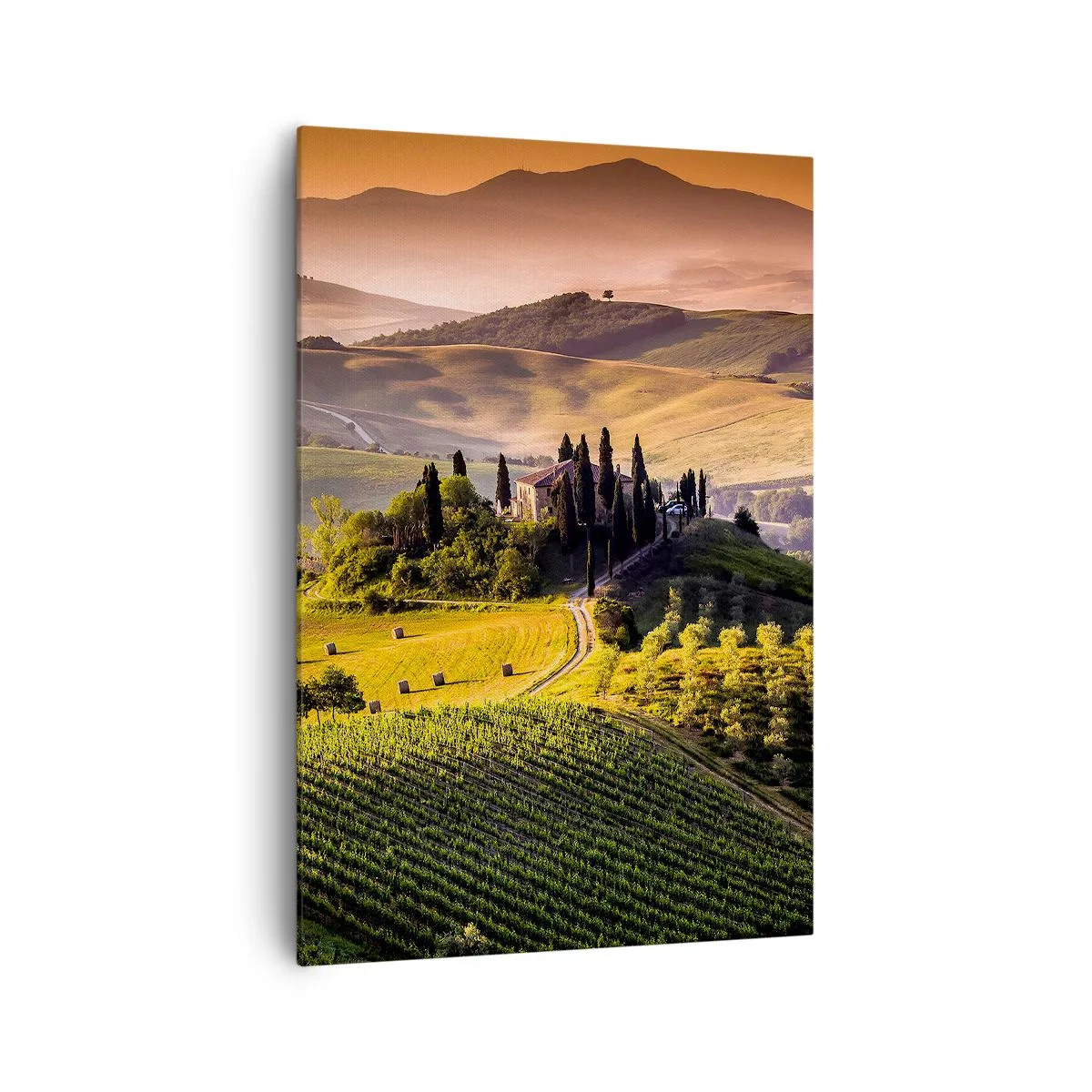 Quadro em tela - Arcádia - Paisagem toscana - 70x100 cm