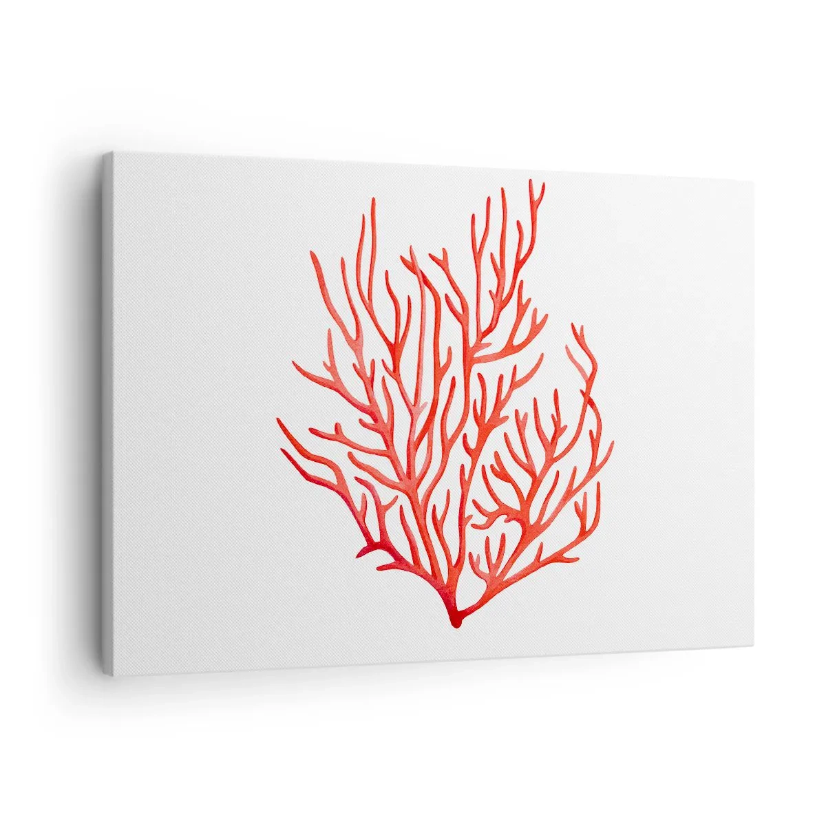 Quadro em tela - Filigrana coral - 70x50 cm