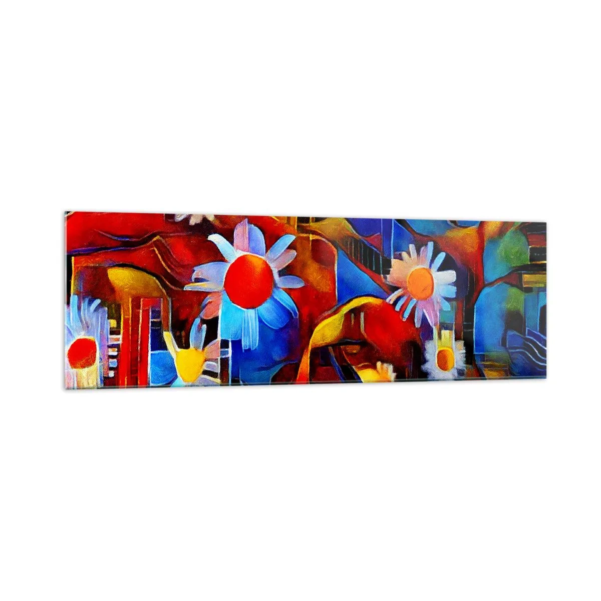 Quadro em vidro - Cores da vida - 160x50 cm