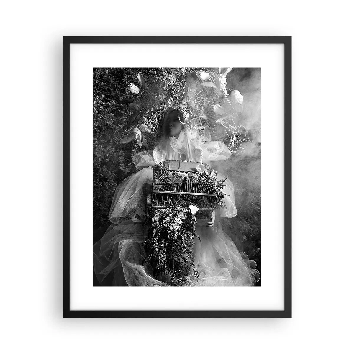 Pôster com moldura preta - A própria mãe – natureza - 40x50 cm