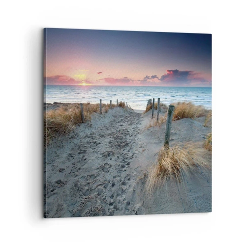 Quadro em tela - Derramou um arco-íris de esplendor radiante.... - 60x60 cm