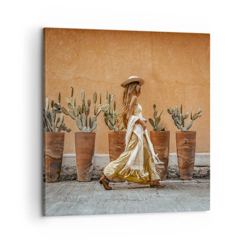 Quadro em tela - Estilo hippie - 60x60 cm