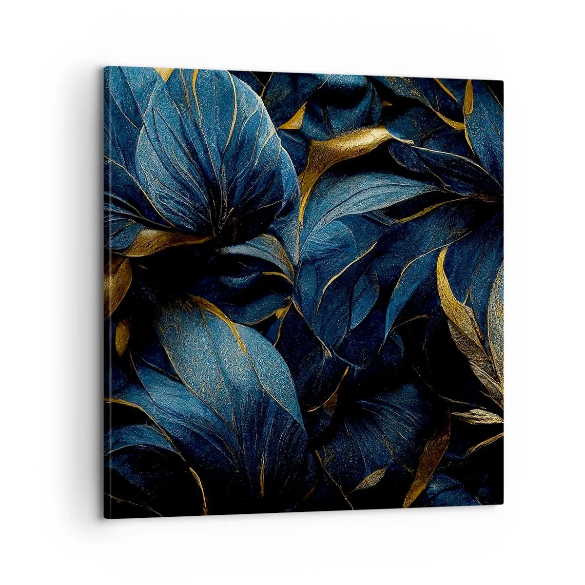 Quadro em tela - Forrado com ouro - 60x60 cm