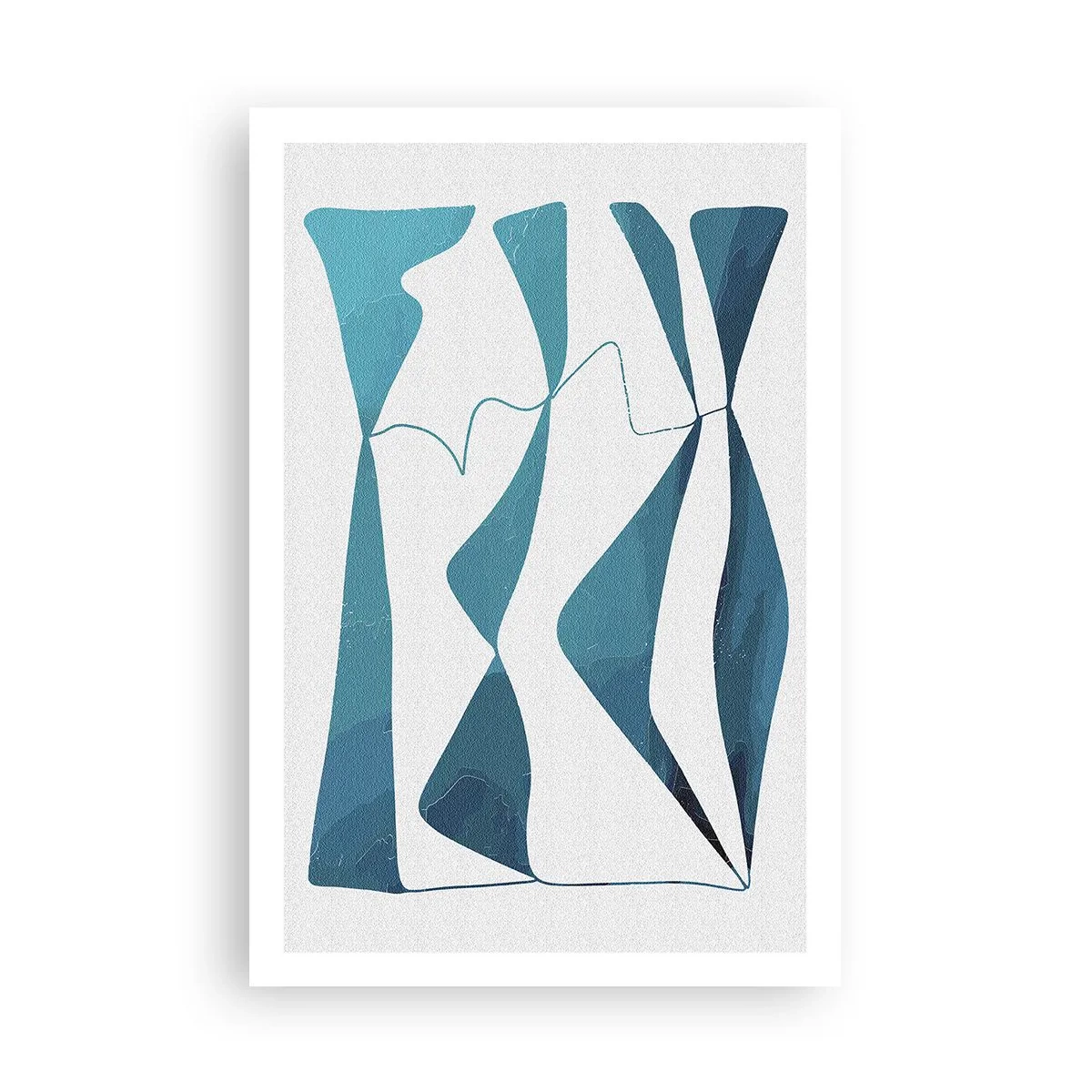 Pôster - Abstração: composto turquesa - 61x91 cm