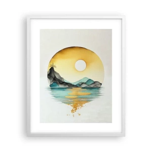 Pôster em moldura branca - No círculo da beleza - 40x50 cm