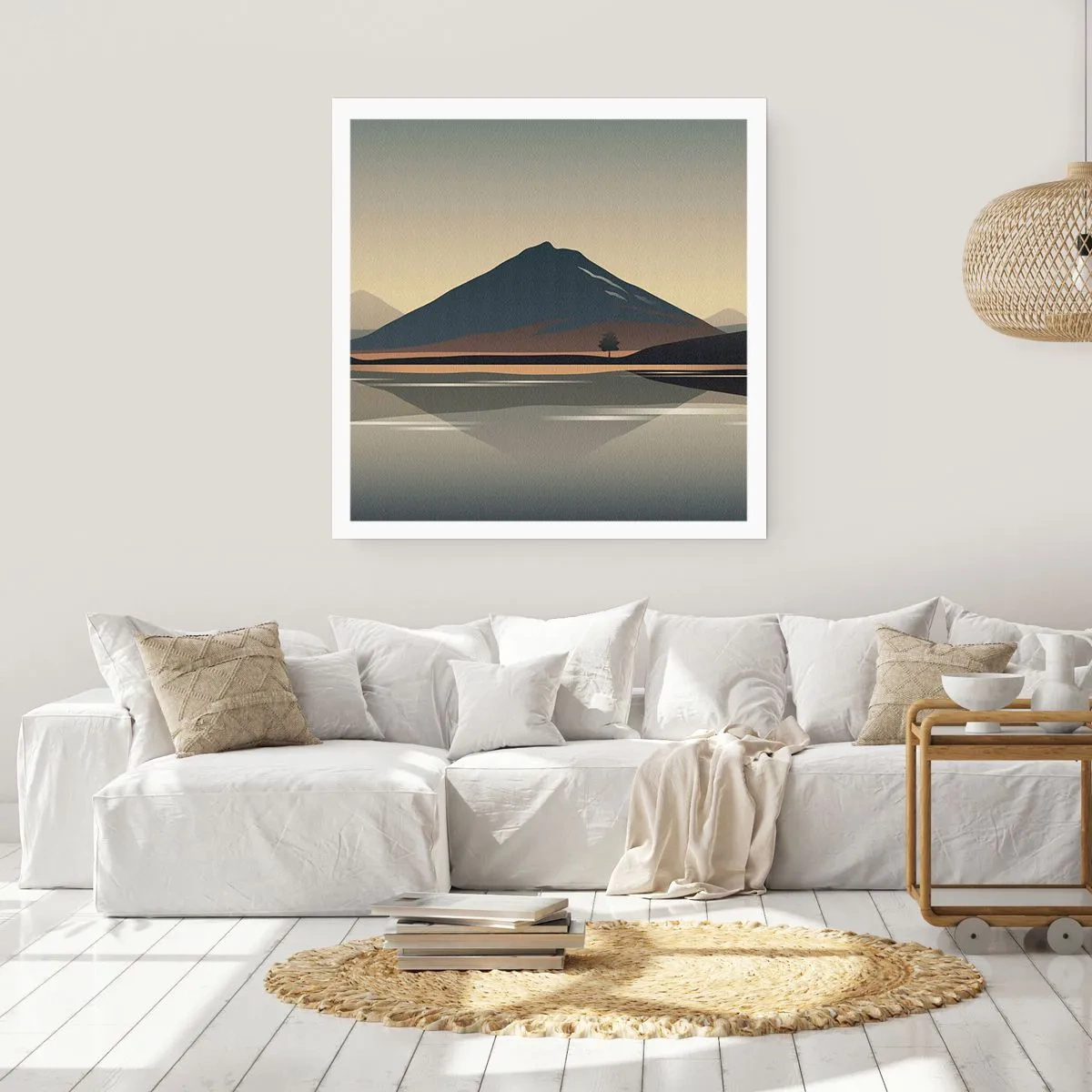 Pôster - Reflexo de espelho - 60x60 cm