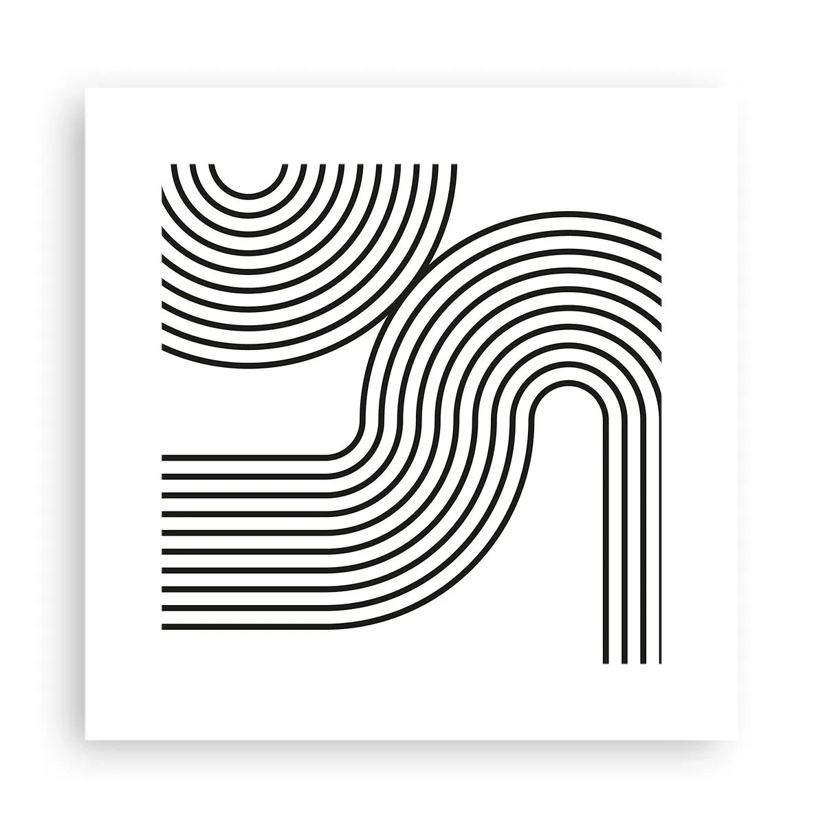 Pôster - Na curva - 30x30 cm