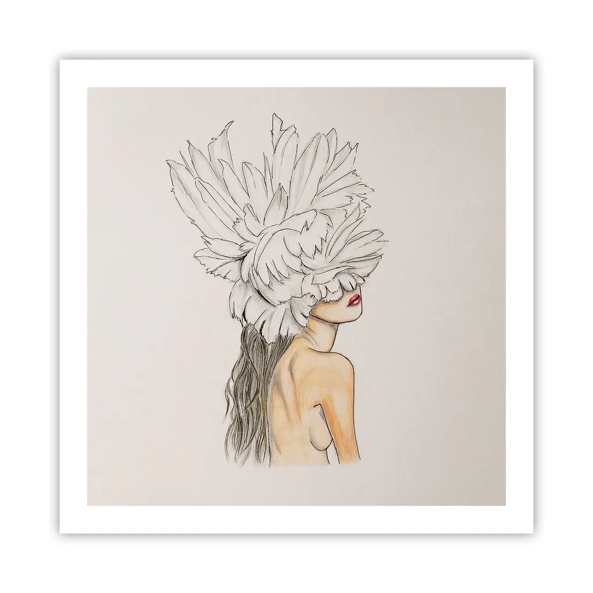 Pôster - Beleza coroada - 60x60 cm