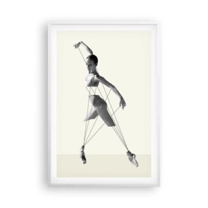 Pôster em moldura branca - No teatro do mundo - 61x91 cm