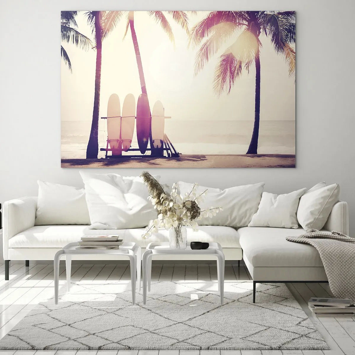 Quadro em vidro - Vai ser um grande dia - 100x70 cm