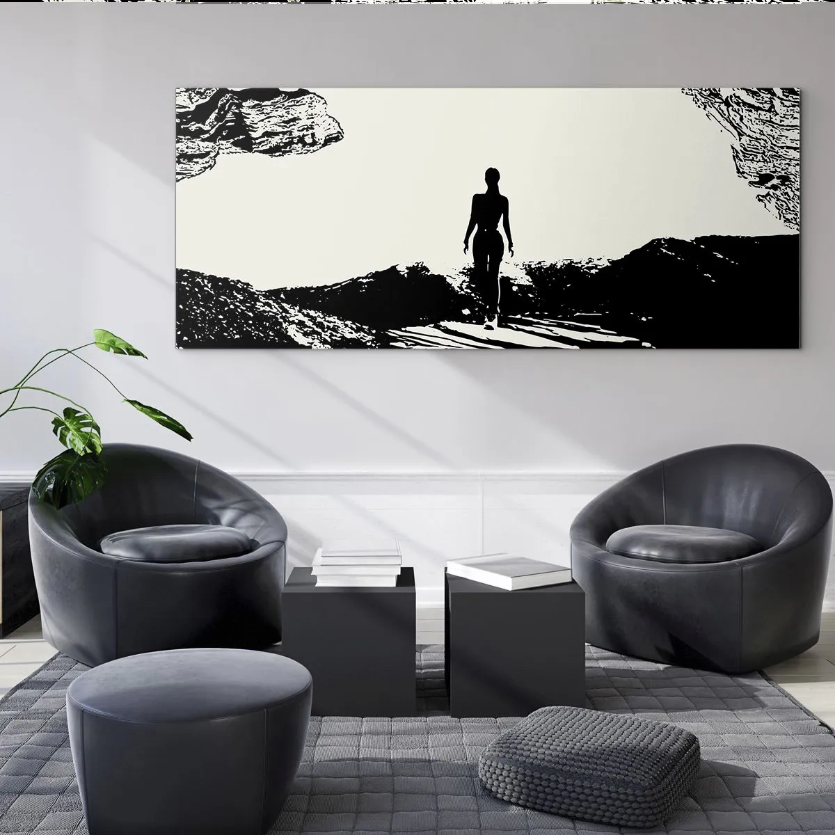 Quadro em vidro - Novo visual - 140x50 cm