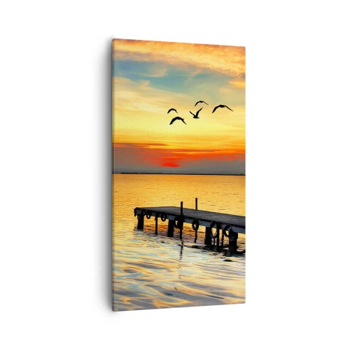 Quadro em tela - Regressos noturnos - 55x100 cm