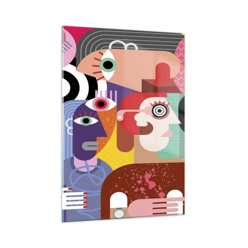 Quadro em vidro - Viemos da parte do Sr. Picasso - 50x70 cm