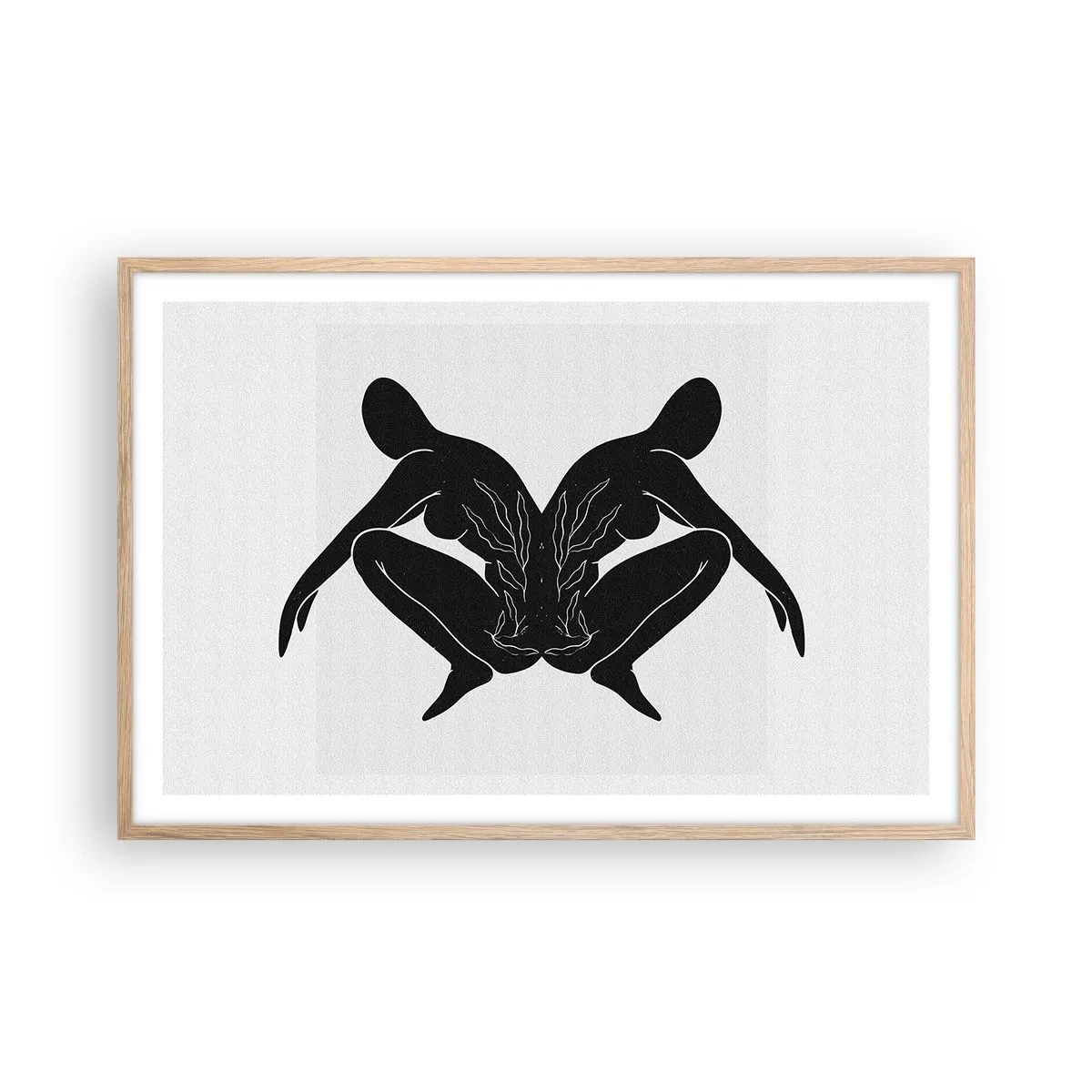 Pôster com moldura de carvalho claro - Uma alma comum - 91x61 cm