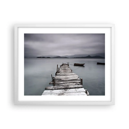 Pôster em moldura branca - Amanhã pode ir - 50x40 cm