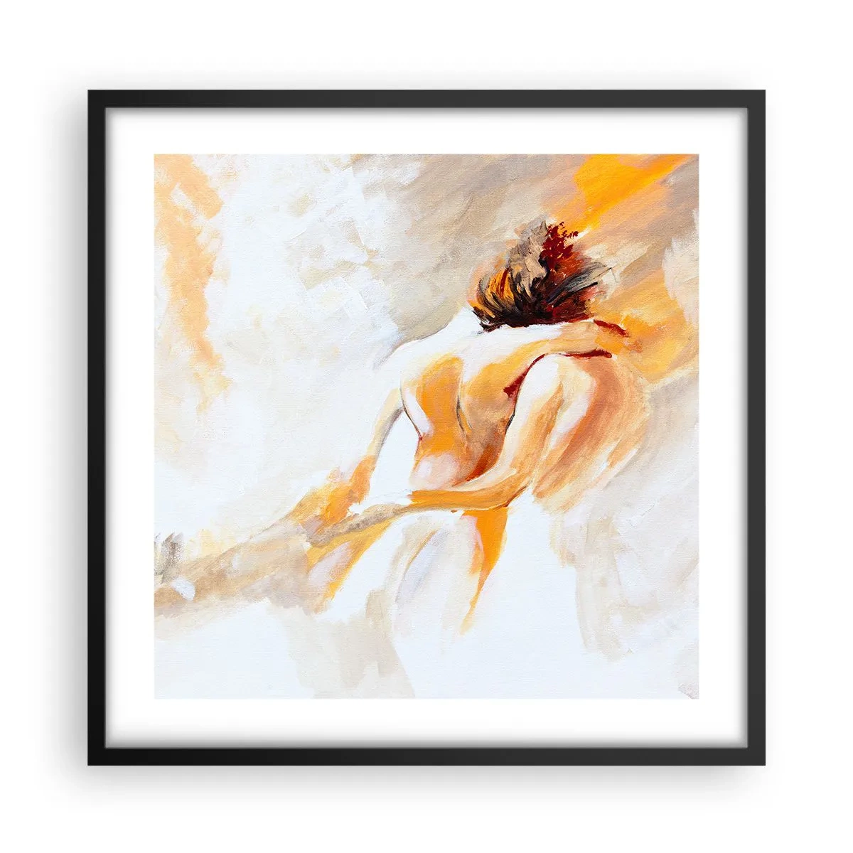 Pôster com moldura preta - No céu da proximidade - 50x50 cm