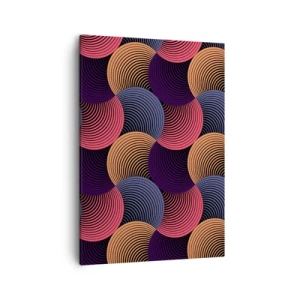 Quadro em tela - Num ritmo circular - 50x70 cm