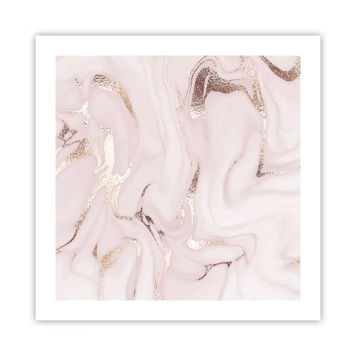 Pôster - Num lenço cor-de-rosa - 50x50 cm